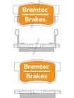 Bremtec Evolve Hybrid-Carbon Brake Pad fits MG MG ZS 2.5 180 (BT116EV550)
