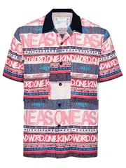 [sacai] Eric Haze 條紋印花襯衫