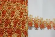 5 yards ombre orange yellow gold GIMP non stretch sewing upholstery trim 1"