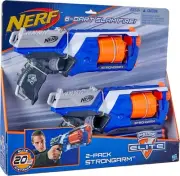 NERF N-STRIKE ELITE 2-PACK STRONGARM 6-Dart Slam Fire Blaster Outdoor Games