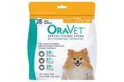 OraVet X-Small Dogs 28 Pack Dental Chews for Dogs up to 4.5 kg by Merial
