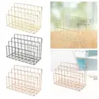 Desktop Bookshelf File Folder Sorter Iron Book Holder Bookends Organizer for