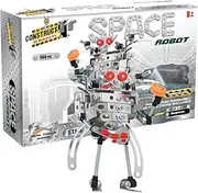 Construct IT Space Robot – 144-Piece STEM Engineering Build Set – Build Your Own Space Robot Model – Creative Toy with Metal Parts for Kids Ages 8–12