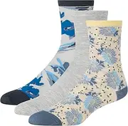 [TED BAKER] Women's 3 Pack Pattern Crew Dress Socks