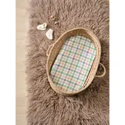 Linen House Kids Bassinet Cotton Playground Bedding Sheet Set 50x80cm Green