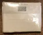 JCPenney Home Collection No Iron Percale Twin Flat Sheet White orig pkg