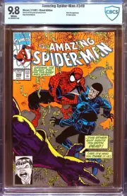 The Amazing Spider-Man #349 1991 CBCS 9.8 Direct Edition! Erik Larsen Cover!