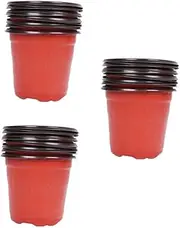 BCOATH 120Pcs Plastic Nursery Pots Lightweight Plant Containers with Drain for Gardening for Flowers Succulents Seedlings and Vegetables