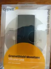 CYGNETT - GROOVESHIELD MONOTONE SILICONE CASE FOR IPOD NANO 4TH GEN -BLACK