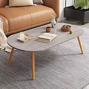Coffee Table, Living Room Wood Table, Sofa Side Table, Office Tea Table, Garden Table, Bedroom Table A121 (E Gray, 80X40X42CM)