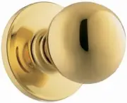 WEISER GAC12 Y3 MS, Yukon Dummy Door Knob, Bright Brass, FREE SHIPPING