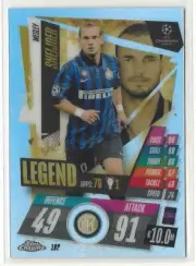 2020-21 Topps Chrome Match Attax Wesley Sneijder Refractor Legend FC Milano