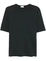 [Saint Laurent Paris] Saint Laurent Paris-T-Shirt In Cotone Con Ricamo Logo Tono Su Tono-Uomo S