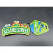 2011 Sesame Street Belt Buckle Elmo Cookie Monster Oscar