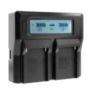LCD Dual Channel Charger For Canon Eos T7i T6i 760D 800D EOS M5 M6 LP-E17 E17