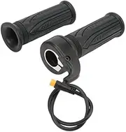 Electric Bike Throttle, 1 Pair 12V to 72V Throttle Handle Grip ABS Waterproof Ebike Throttle Easy to Install and Remove Electric Scooter Twist Speed Throttle for 22.2mm Handlebar