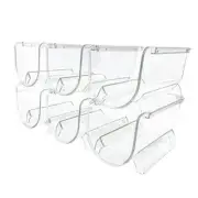 6 Pack Stackable Wine Rack Wine Holder Water Bottle Holder Plastic Counter