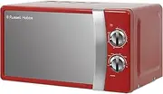 Russell Hobbs RHMM701R 17 Litre 700 W Red Solo Manual Microwave with 5 Power Levels, Ringer & Timer, Defrost Setting, Easy Clean