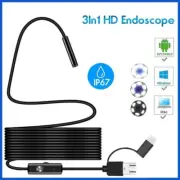 5M TYPE-C Endoscope Camera IP67 Waterproof 6 LEDs Adjustable USB Android Flexi