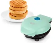 Dash Mini Waffle Maker for Waffles, Hash Browns, More, Non Stick NEW