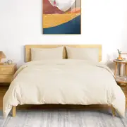LINENOVA 100% Cotton Quilt Cover Set/Doona Cover Set 3 Pieces 5 Size Choice