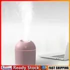 Ultrasonic Air Humidifier Aroma Sprayer USB Essential Oil Diffuser (Pink)