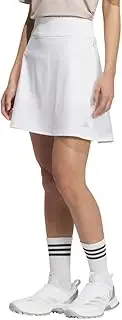 [adidas] Golf Skirt, Adizero, Water Repellent, Back Pleated Skirt, Women's, White, S