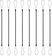 8 PCS Elastic Lanyard Tether Retractable Spring Coil Strap Pens Coil Spring Straps Touch Pens Plastic Coil Spring Leash Stylus Lanyard Cord for Tethering Touch Pens to Touchscreen (14.2in)