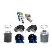 Hyperfan v2 150MM Intake + 150MM Exhaust Fan Complete Kit w/ v2 Climate Controller