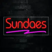Sundaes LED Neon Sign 30"L x 12"H #30296