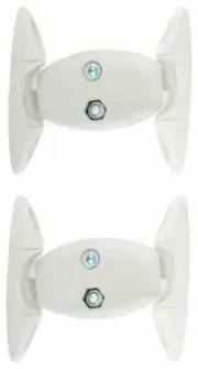 5kg New Flex Plastic Speaker Mount Bracket Tilt & Rotate 360° Arm 90mm - White