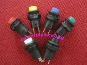 6pcs, 12mm Momentary OFF-(ON) N/O Push Button Car/Boat Switch Normally OFF 12V