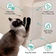 8 Pack Anti Cat Scratch Furniture Protectors Cat Scratch Deterrent Tape