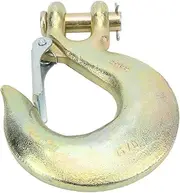 Slip Hook Heavy Duty Grab Hook Thickened Alloy Steel High Temperature Quenching 13500lbs Towing Hook for Port Transportation Construction Lifting 5/8 Inch G70 Forged