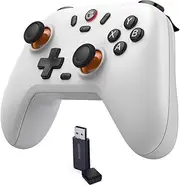 GameSir Nova Lite Wireless Controller – 2.4G & Bluetooth Gamepad for Windows PC, iPhone, Android, Switch & Steam Deck – Hall Effect Triggers, Turbo Function, Rumble Vibration (White)