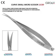 Dental Micro Spring Scissors Curve 11.5cm Ophthalmic Surgery Operating Scissor