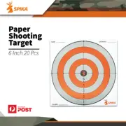 Spika Circle Paper Shooting Target 6" Sighting Range Shooting Targets 20pk T10