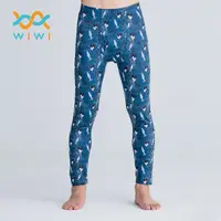 在飛比找蝦皮商城優惠-【WIWI】米奇Tool溫灸刷毛內著發熱褲(湛海藍 男S-3