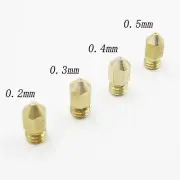 0.2mm+0.3mm+0.4mm+0.5mm Extruder Nozzle Print Head for Makerbot MK8 3D Printer