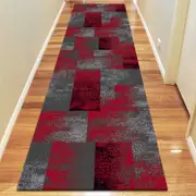 Brave Valiant Red Runner Rug