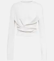 [Proenza Schouler] Proenza Schouler White Label cotton and cashmere sweater AU 14 white