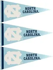North Carolina Mini Pennants - Size: 4" x 9" - Officially Licensed - 3 Pennants Per Pack