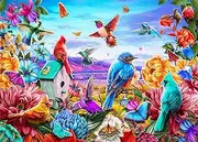HUADADA Jigsaw Puzzles for Adults 500 Pieces, Puzzles for Adults 500 Piece, Challenging Game Toys, Impossible Puzzle, Family Decoration Puzzle - Birds and Flowers