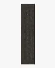 75' x 365' | Machine Washable Runner Rug | Kid & Pet Friendly | Indoor Rug | Gisele Soft Black Rug | Ruggable