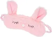 DONFAMDS Cute Bunny Eye Mask for Sleeping Adorable Eye Cover for Light Blocking Sleep Mask for Travel and Naps Comfortable Plush Design for Better Sleep Relaxation Accessory