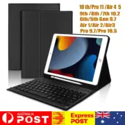 Smart Case With Bluetooth Keyboard For iPad 9/8/7/6/5th Gen Air 5/4/3/2 /Pro 11