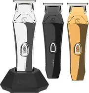 Caliber Pro .22 Stinger Trimmer - Professional Cordless Clipper with 3 Color Lid - Quiet Barber Clippers - Zero Gap Cutting - Long Battery Life- Rechargeable Electric Hair Cut