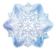 Christmas Snowflake Let it Snow Junior Shape Foil Balloon