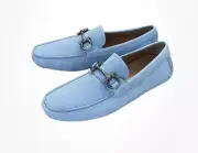 Salvatore Ferragamo Drivers Parigi w/Gancini Buckle Loafers Men's Size 8 EEE US