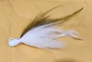 3/4oz Custom Bucktail Peanut Bunker Imitation.